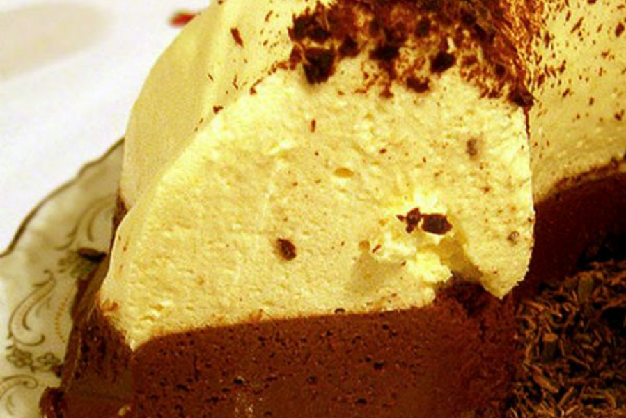 шоколадно сирний торт