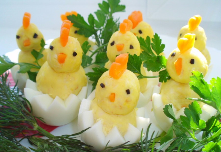 фаршировані яйця «курчатка»