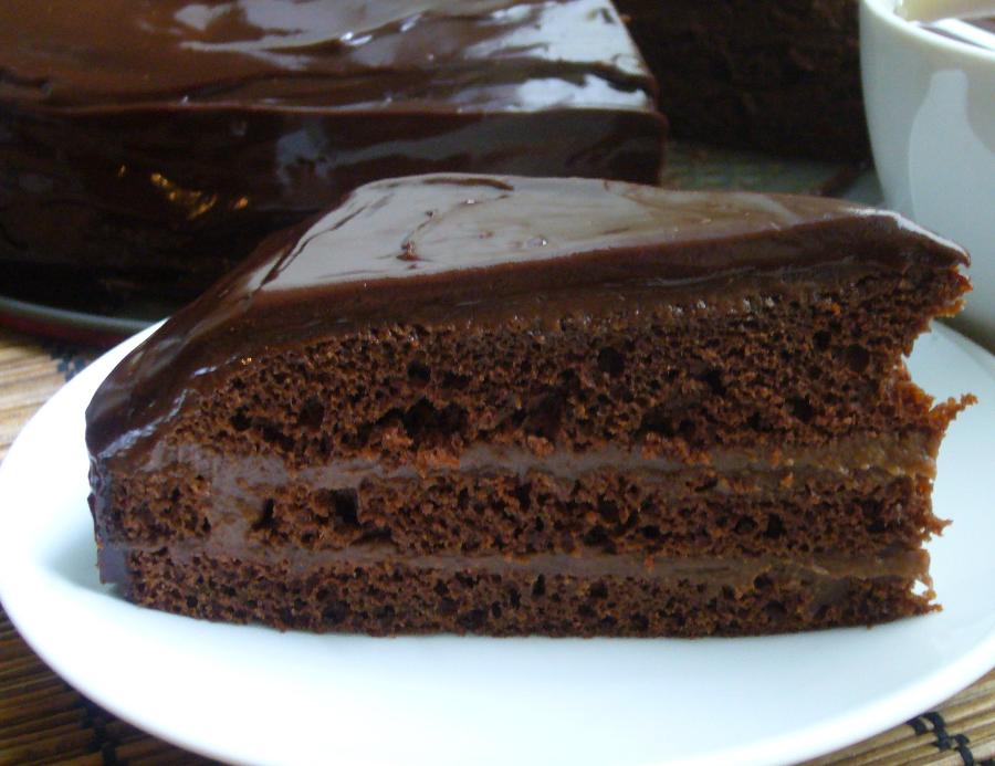 шоколадно-сметанний торт