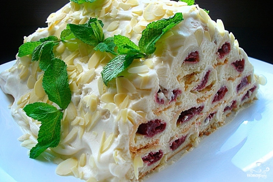 торт з вишнями «монастирська хата»
