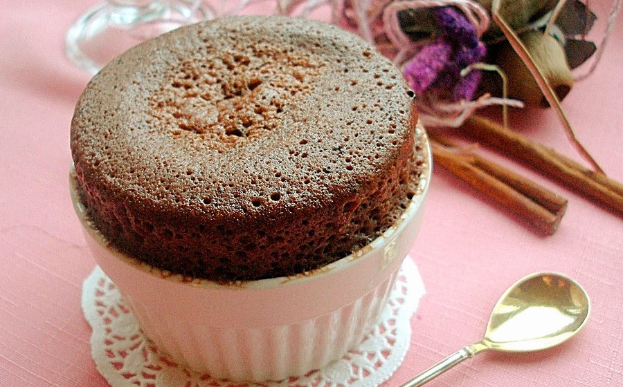 шоколадний кекс у мікрохвильовці