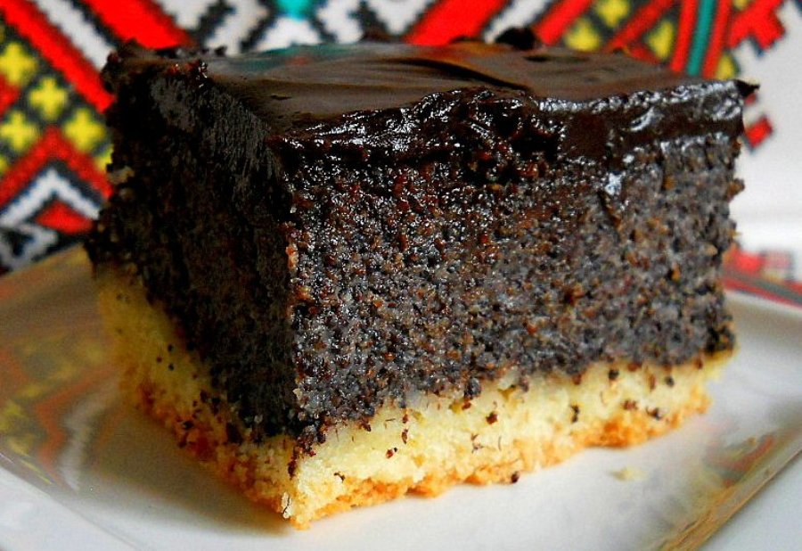 маково-шоколадний пиріг