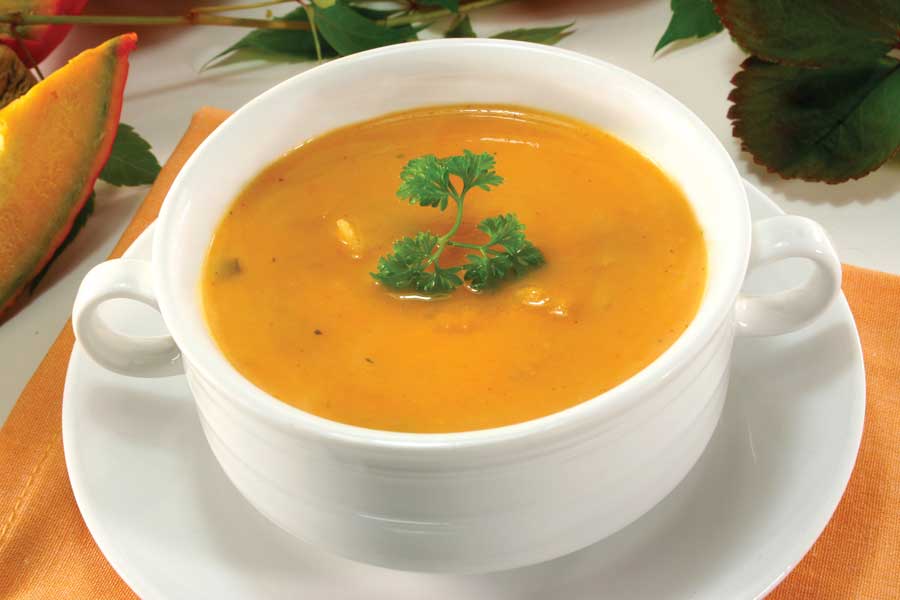 суп з гарбузом «осіння палітра»