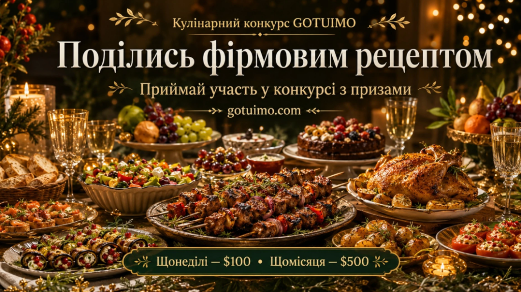 GOTUIMO — місце, де домашні рецепти отримують увагу